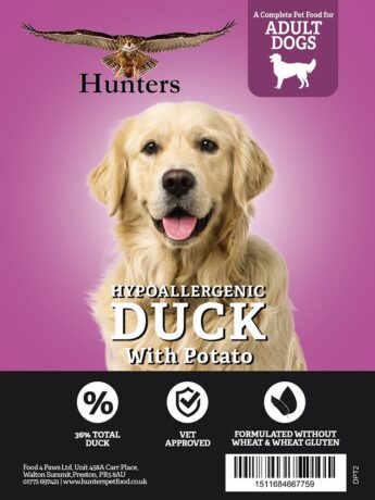 hunters duck and potato dog food