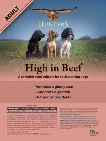 Hunters High In Beef 15kg