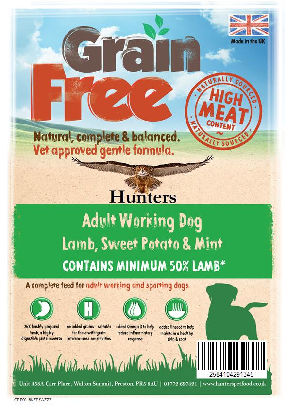 Picture of Grain Free Lamb - Adult Dog - Hunters Quality Pet Foods