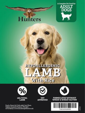 Hunters lamb and rice dog food