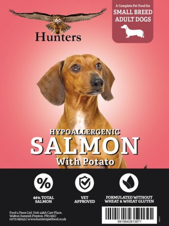 hunters small breed salmon dog food