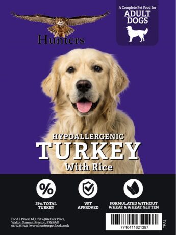 Hunters turkey and rice dog food